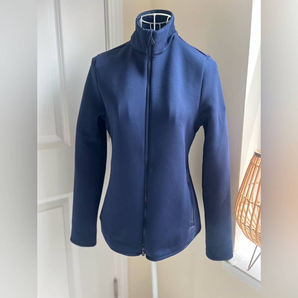 Peter Millar Crown Sport Lumi Knit Full Zip Jacket Navy Blue XS NWT